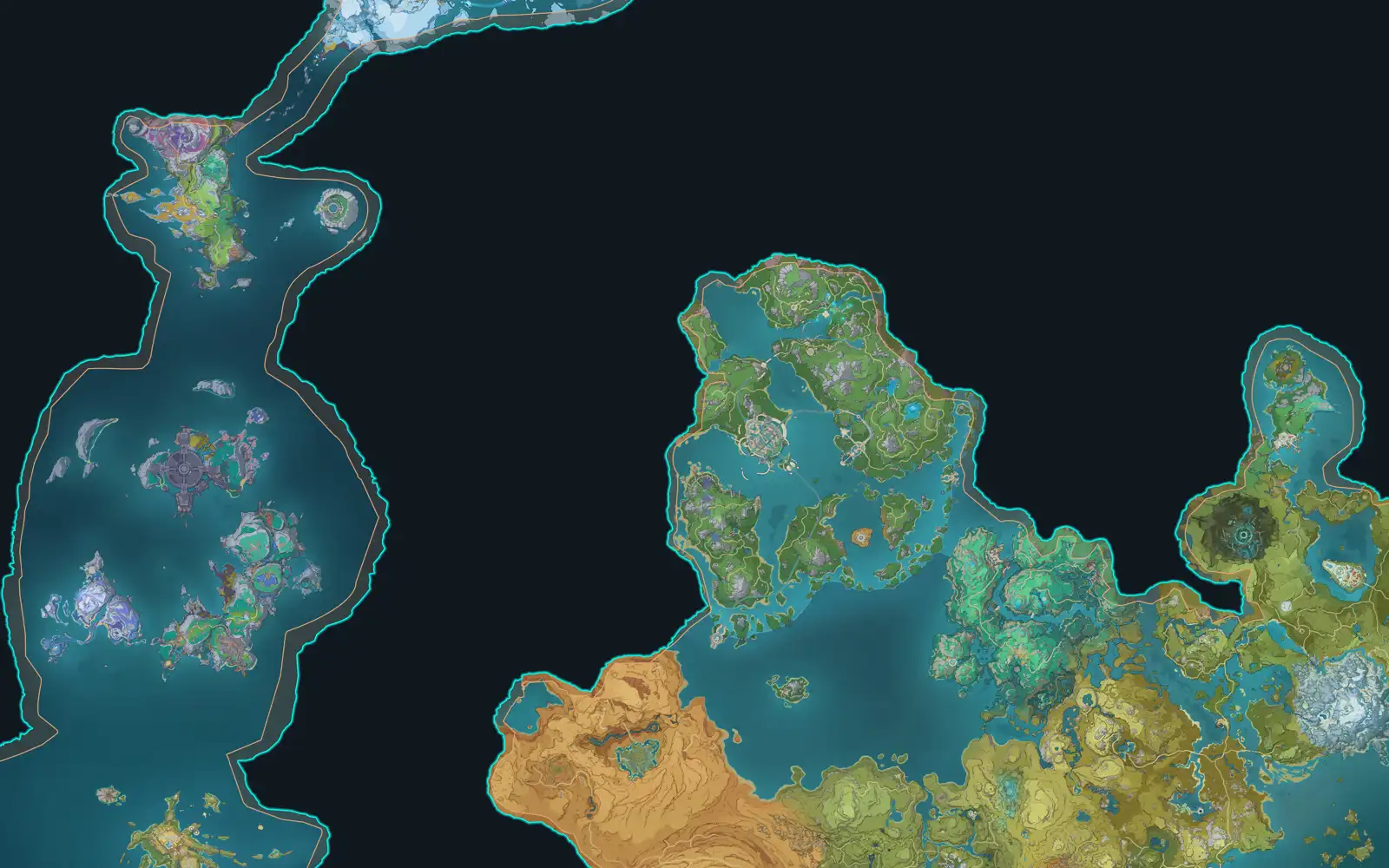 Gyrocristal radiant : emplacements